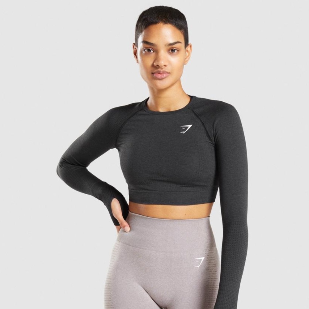 Gymshark VITAL SEAMLESS 2.0 LONG SLEEVE CROP TOP